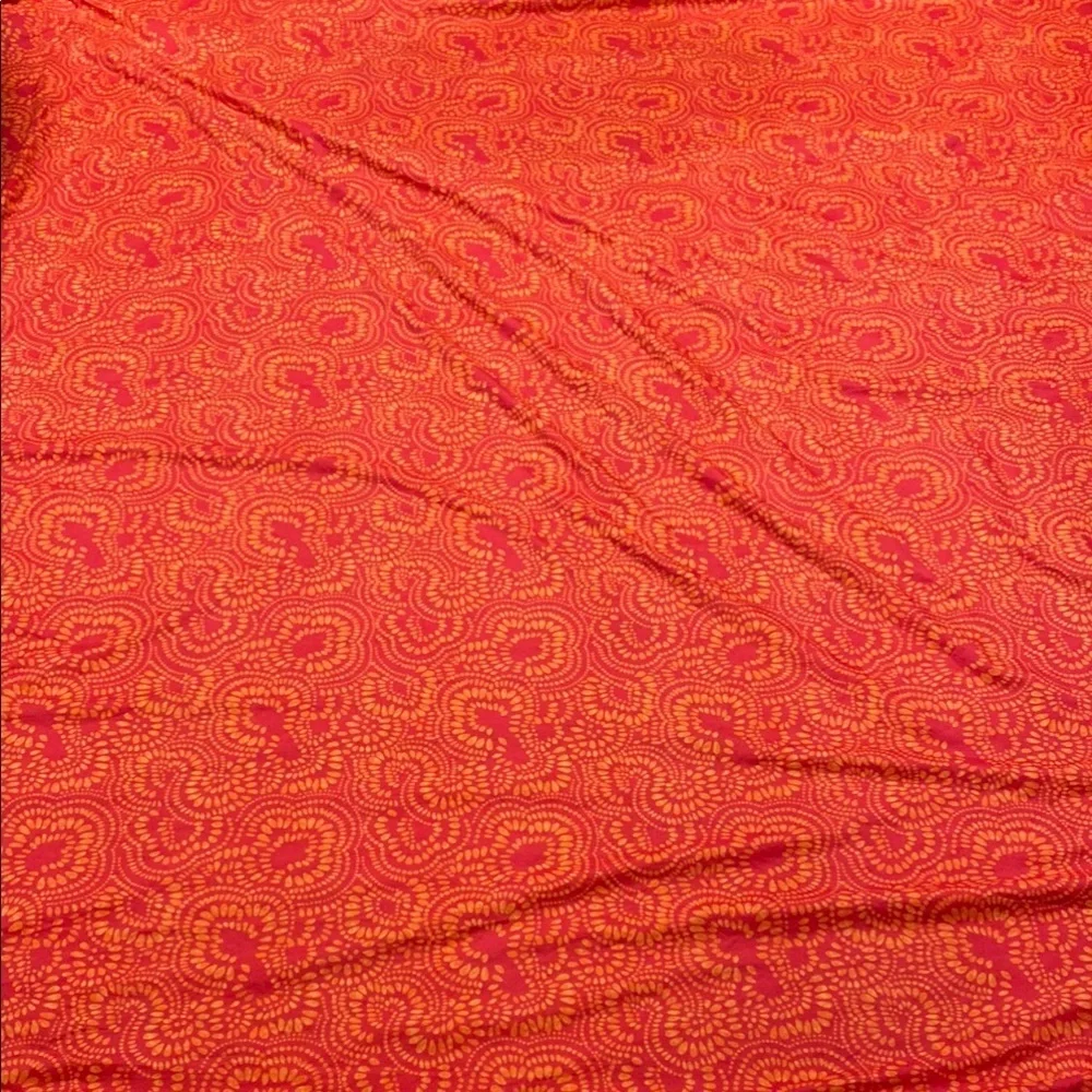 Paisley Duvet with Orange/Blue Intricate Design Sizee Full or Queen Prairie